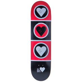 Patineta Heart Supply Squad (8.375"|Negro/Rojo/Blanco) Patineta Heart Supply Squad (8.375"|Negro/Rojo/Blanco)