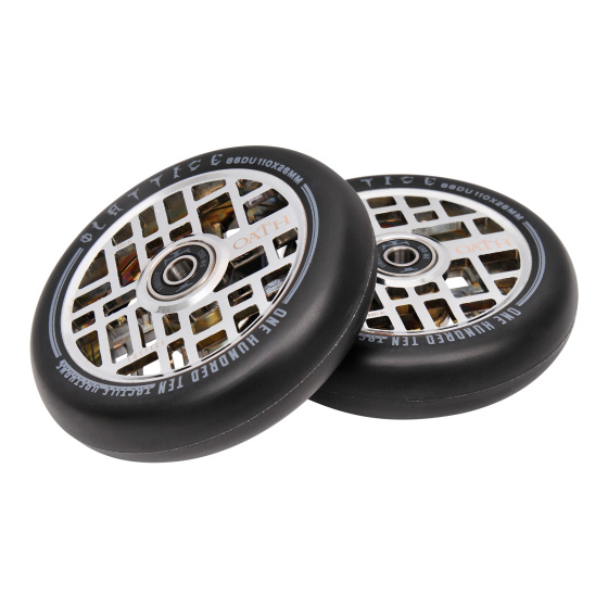 Ruedas Oath Lattice 110x26mm Neosilver 2pcs