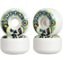 Calavera mexicana hidropónica 2.0 Juego de 4 ruedas de skateboard (53 mm|Blanco/Verde)