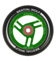 Bestial Wolf Race 110 mm rueda negro-verde