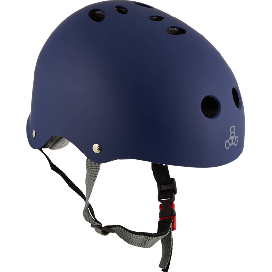 Casco Sweatsaver Certificado Triple Eight (XL-XXL|Goma azul marino)