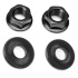 Tuerca eje Salt CNC BMX (14mm|Negro)