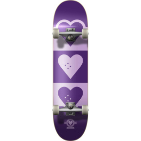 Heart Supply Quadron Logo Skateboard Completo (7.5"|Púrpura)
