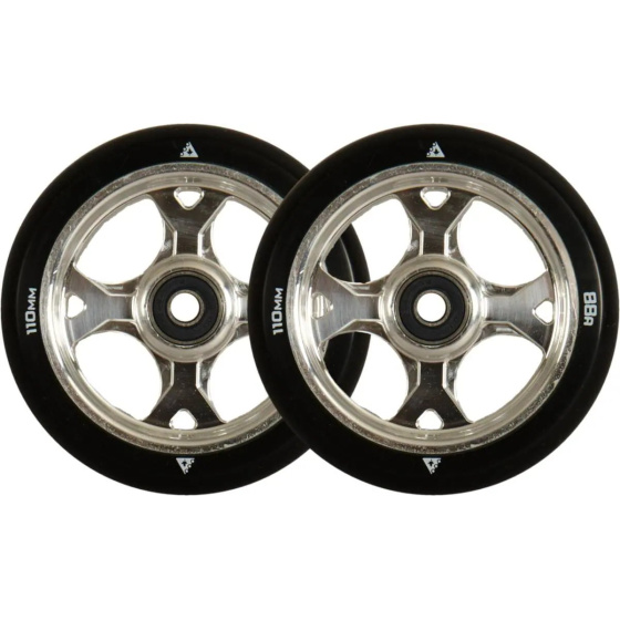 Paquete de 2 ruedas de patinete góticas Trynyty (110 mm | Sin procesar)