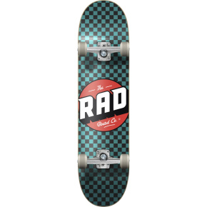 RAD Checkers Progressive Skateboard Set (8"|Negro/Turquesa)