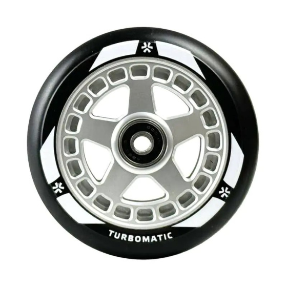 Rueda Scooter Union Turbomatic V2 Pro 110mm Negro/Plata