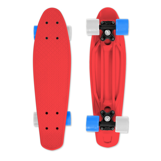 Patineta FIZZ BOARD Rojo, Azul-Blanco PU, rojo
