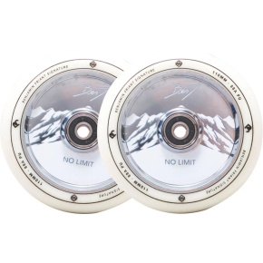 Ruedas Striker Benj No Limit 110mm Blanco / Cromado 2pcs Ruedas Striker Benj No Limit 110mm Blanco / Cromado 2pcs