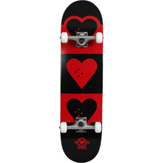 Heart Supply Quadron Logo Skateboard Completo (8.25"|Rojo)