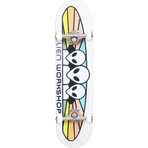 Alien Workshop Spectrum Skateboard (8"|Blanco/Rojo/Amarillo)