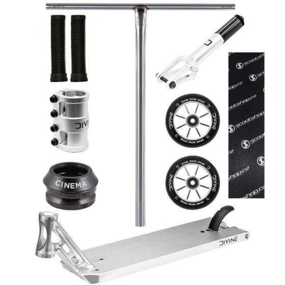 Freestyle koloběžka Custom Divine Street 6" stříbrná