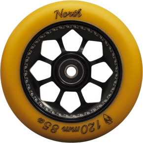 Rueda North Pentagon 120 mm goma / negro Rueda North Pentagon 120 mm goma / negro