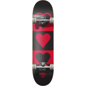 Heart Supply Quadron Logo Skateboard Completo (8.25"|Rojo)