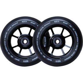 Ruedas North Signal 110x30mm Mate Negro 2pcs