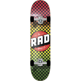 RAD Checkers Progressive Skateboard completo (7.5"|Rasta)