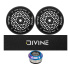 Set 2 ruedas Divine 110 mm Light negras + lija Divine + headset Divine