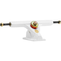 Ejes de longboard Caliber II de 10" y 44 grados (10"|Blanco/Dorado)
