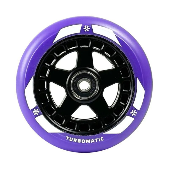 Rueda Scooter Union Turbomatic V2 Pro 110mm Negro/Morado