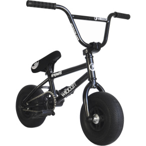 Mini bicicleta BMX Wildcat Venom 2A (negro/plata|sin frenos)