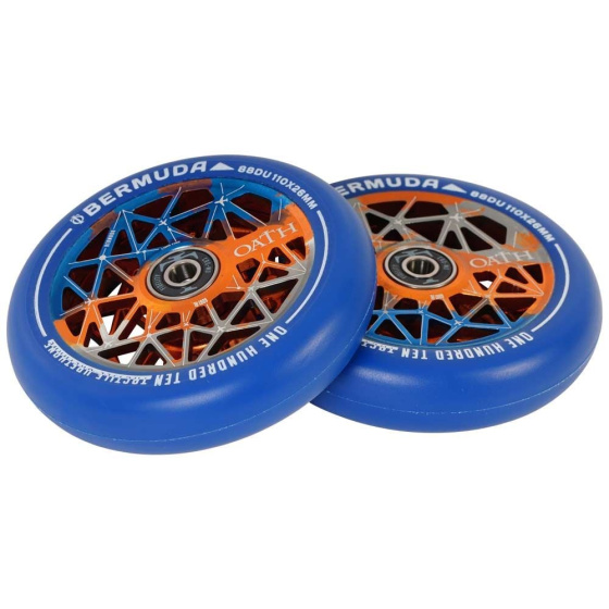 Ruedas Oath Bermuda 110mm Naranja / Azul / Titanio 2pcs