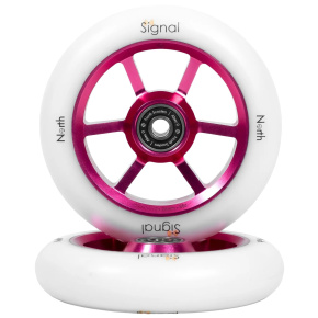 North Scooters Signal Kolečka Na Freestyle Koloběžku 2-balení (110mm|Magenta / White) North Scooters Signal Kolečka Na Freestyle Koloběžku 2-balení (110mm|Magenta / White)
