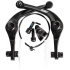 Family Forged Alloy BMX U-brake (Pastillas negras/transparentes)