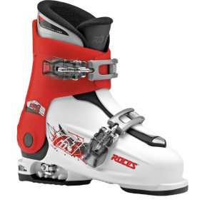 Botas esquí infantil Roces Idea Up 6in1 ajustables (19-22|Blanco/Rojo)