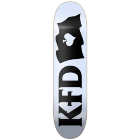 Tabla de skate KFD Logo Flagship (8.25"|Blanco)