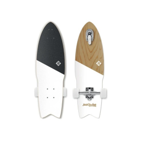 Longboard Street Surfing SHARK ATTACK 30” Koa Blanco