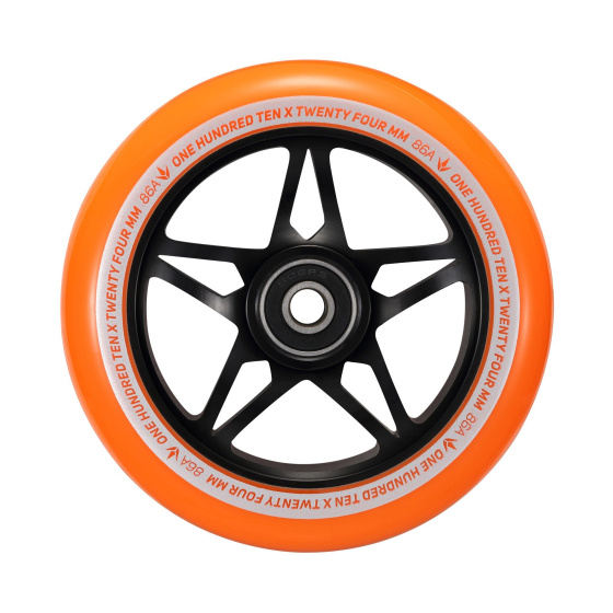 Rueda Blunt S3 110mm Negro-naranja