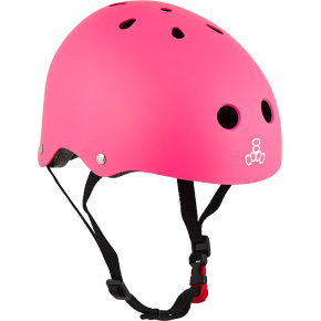 Casco infantil Triple Eight Lil 8 Staab Neon Pink