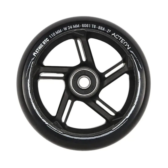 Rueda Ethic Acteon 110mm Negra