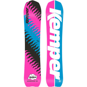 Tabla de snowboard Kemper Aggressor 1989/90 (162cm|Rosa)