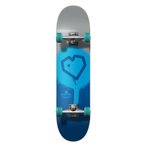 Blueprint Spray Heart V2 Skateboard Completo (7.75"|Plata)