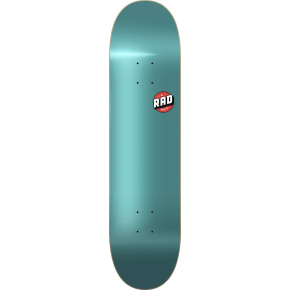 Tabla de skate con logotipo en blanco de RAD (7.75"|arce verde azulado)