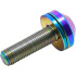 TLC Metric Titanium BMX Bolt Hubs (10 mm|Rainbow)