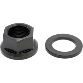 Perno de eje BMX de titanio TLC con espaciador (14 mm | Negro) Perno de eje BMX de titanio TLC con espaciador (14 mm | Negro)
