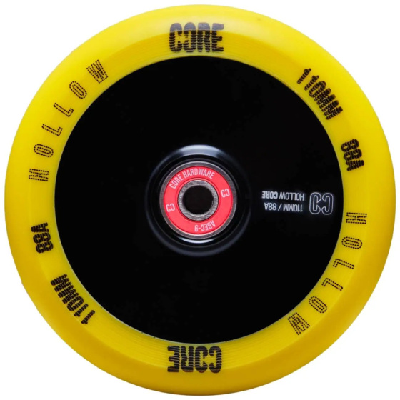 Rueda de scooter CORE Hollow V2 (110 mm | Amarillo)