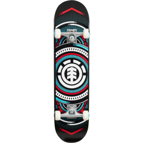 Element Hatched červený Skateboard Komplet (7.75"|Černá)