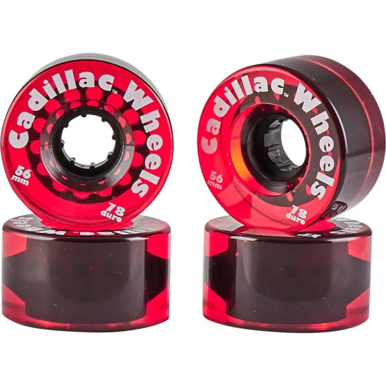 Paquete de 4 ruedas Cadillac Mini (56 mm|Rojo)