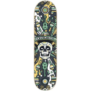 Calavera mexicana hidropónica 2.0 Patineta (8.125"|Negro)