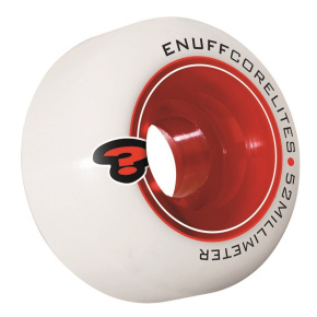 Ruedas Enuff Corelites - Blanco / Rojo - 52mm Ruedas Enuff Corelites - Blanco / Rojo - 52mm