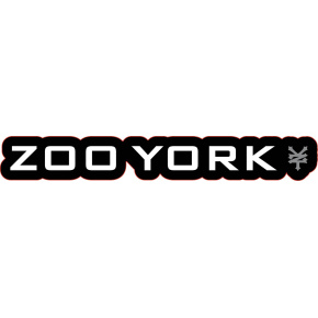 Etiqueta engomada del nombre del zoológico de York (logotipo)