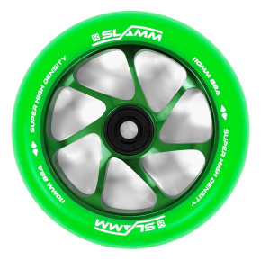 Slamm 110mm Team Wheels - Green / Green - 110mm