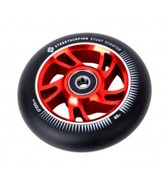 Rueda scooter Street Surfing freestyle, 100x24mm, Alu red core, 1ud