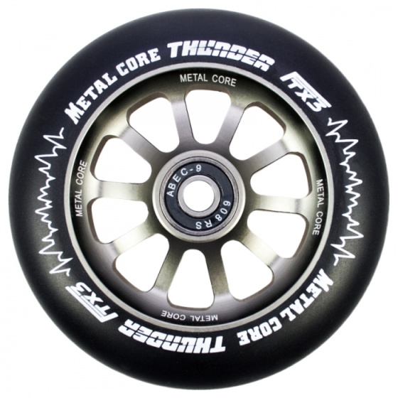 Rueda negra Metal Core Thunder 120 mm