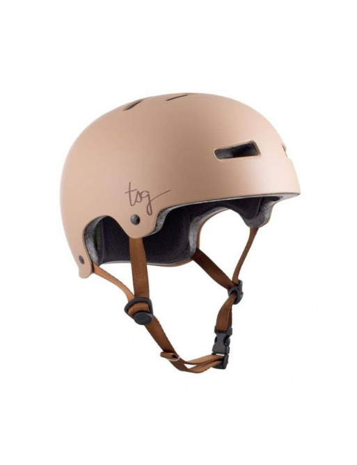 TSG Evolution WMN Solid Color Helmet Satin Desert Dust L/XL
