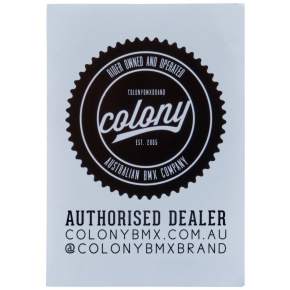 Adhesivo de distribuidor autorizado Colony (blanco)