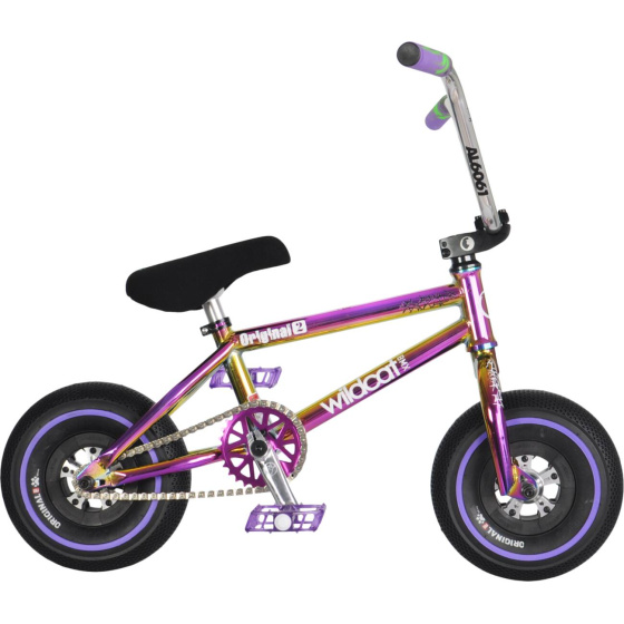 Mini BMX Wildcat Joker Original 2C Morado / Negro sin frenos