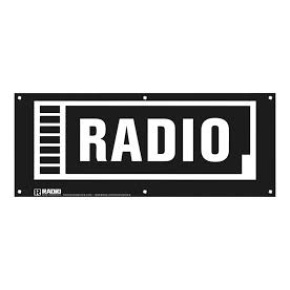 Banner de la Tienda de Radio (Regular 100x40cm)